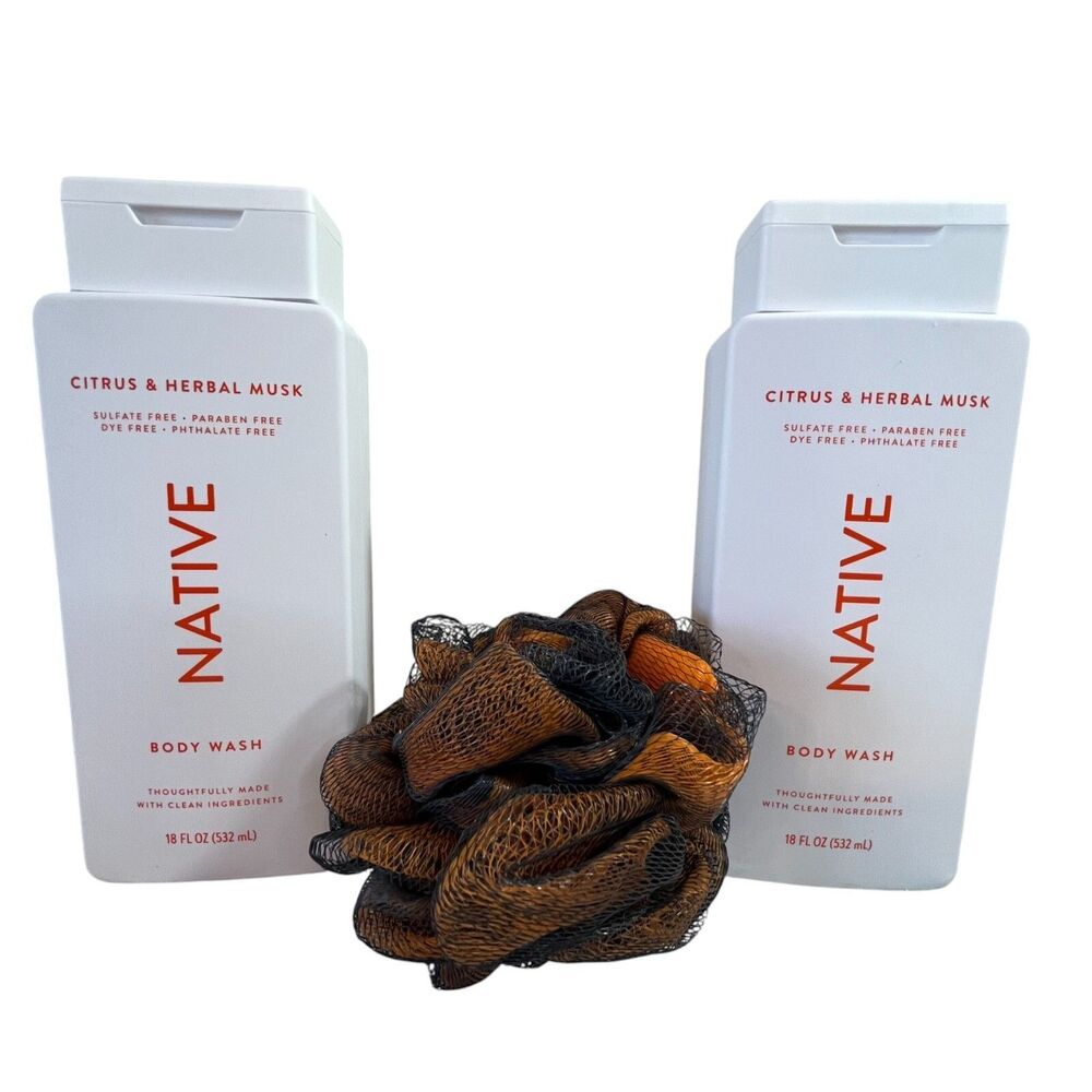 NATIVE Citrus & Herbal Musk Body Wash Bundle
